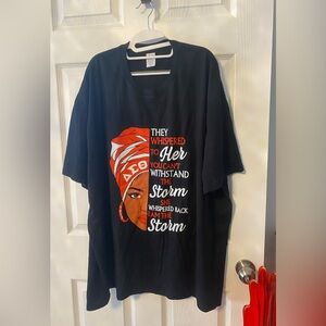 Black Graphic T-Shirt with Bold Design